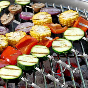 Yongli-Juego de brochetas largas de acero inoxidable para carne, <span class=keywords><strong>camarones</strong></span>, pollo, barbacoa - Product Image 6