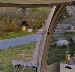 야외 방수 매달려 랜턴 레트로 따뜻한 화이트 라이트 에디슨 전구 텅스텐 Led 램프 파티오 잔디 장식 정원 태양 빛 - Product Image 6