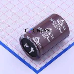 TLS550V220M35*50 <b>Snap</b>-in Aluminum Electrolytic Capacitor Through hole Component (THT),D35xL50mm 220uF 20% 550V 10mm - Product Image 1