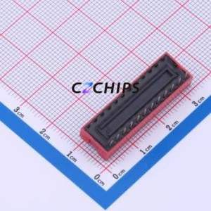 DS-12-R-T DIP Switch Through hole Component (THT) Switch Single Pole Single Throw 12 2.54mm 25mA - Product Image 2