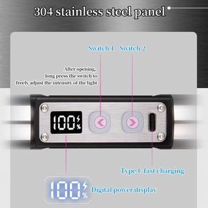 254Nm UV Waterproof Aluminum Solar <b>Rechargeable</b> <b>LED</b> Flashlight with 1000+ Lumens Adjustable Focus & Emergency Use - Product Image 3