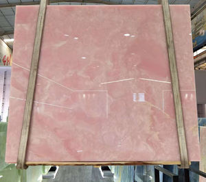 Marbre rose onyx de luxe, onyx rose fantaisie, prix, carrelage en onyx rose poli pour la décoration - Product Image 1