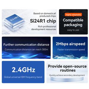 ชุด E01C ebyte ODM ชิป Si24R1โมดูล SPI RF 7dBm 2.4G โมดูลไร้สาย RF ขนาด300M ขนาดเล็กพร้อมเสาอากาศ PCB ในตัว100mW - Product Image 3