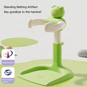 Support de <span class=keywords><strong>bain</strong></span> réglable <span class=keywords><strong>pour</strong></span> bébé fabriqué en usine avec tapis antidérapant, chaise de <span class=keywords><strong>bain</strong></span> pliable, support de <span class=keywords><strong>bain</strong></span> grenouille - Product Image 2