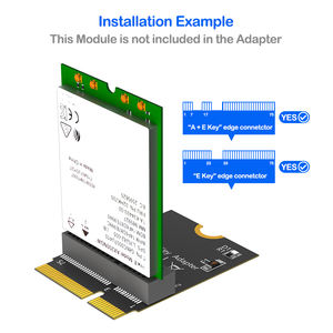 M.2 NGFF محول مفتاح إلكتروني لمفتاح إلكتروني لـ AX200/بطاقة WiFi وحدة تثبيت عمودي بتقنية تحديد المواقع درجة b مادة استخدام سطح المكتب المخزون - Product Image 5