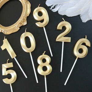 Vela de Cera para Pastel de Cumpleaños con Número del 0 al 9 para Decoración de Fiestas al por Mayor - Product Image 3
