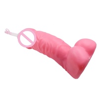 PRECIO DE FÁBRICA Creatividad Personalizada Sexy Tapa de Botella de Agua de Silicona Plástica de Grado Alimenticio con Forma de Pene Grande de 1000ml para Adultos