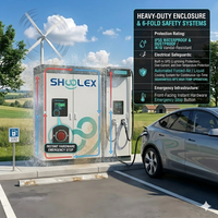 Chargeur solaire DC haute efficacité 240kW-100kW pour véhicules électriques, intelligent et connecté au réseau, EVSE commercial, nouveauté pour le stationnement des flottes