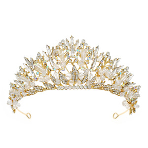 Tiara <span class=keywords><strong>de</strong></span> Cristal con Pedrería <span class=keywords><strong>de</strong></span> Princesa, Elegante y Moderna, para Concurso <span class=keywords><strong>de</strong></span> Belleza, Boda o Novia, Marca LUOXIN - Product Image 3