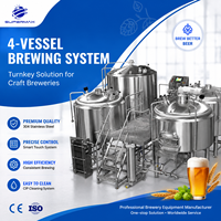 Cuve de brassage en acier inoxydable 1000L/2000L avec contrôle PLC pour la fabrication de bière / Chaudière de brassage / Cuve de mashing / Cuve de décantation / Cuve de cuisson