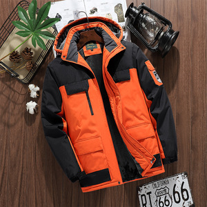 Men's Winter Soft Shell Jacket Winter Outdoor Thick <strong>Velvet</strong> Fleece Oversize Windbreaker <strong>Coat</strong> - Product Image 4