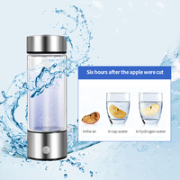 Bouteille d'eau hydrogénée en verre 2-en-1, générateur d'eau hydrogénée SPE PEM 800ppb, riche en hydrogène pour la santé – Nouveauté 2026, Meilleure Vente
