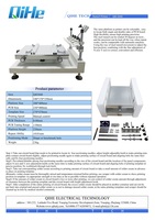 Qihe-máquina de impresión de pantalla de plantilla Manual de escritorio, SMD, impresora de pasta de soldadura QH3040