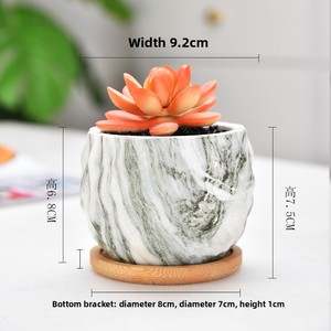 Vente en gros de pots d'ananas succulents en céramique émaillée écologique quatre couleurs disponibles pour le marché pots de fleurs jardinières - Product Image 6