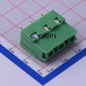 KF129-7.62-3P Screw Terminal Block Through hole Component (THT),P=7.62mm Connector 1x3P 7.62mm Green Through Hole - Product Image 1