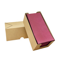 Serviettes de table jetables de luxe personnalisées en Airlaid épais pour restaurant avec logo, serviettes de dîner imprimées en tissu noir