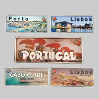 Plaque Métallique Personnalisée Porto Portugal Drapeau Portugais Ville Pays Route En Relief Plaque en Étain Décorative Murale Cadeau Métallique