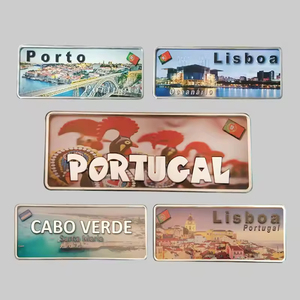 Patrón personalizado Porto Portugal Letrero de metal Bandera portuguesa <span class=keywords><strong>Ciudad</strong></span> País Carretera Cartel de chapa en relieve Regalo de metal de pared - Product Image 2
