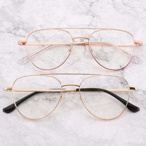 Gafas Ópticas de Titanio Puro de Alta Calidad con Doble Puente y Diseño de Aviador, Disponibles en Fábrica YC - Product Image 1