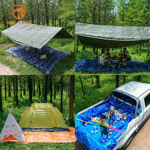 중국 공장 고품질 방수 트럭 덮개 타포린 통기성 캔버스 PE 코팅 타프 아웃도어 라이닝 어닝용 - Product Image 5