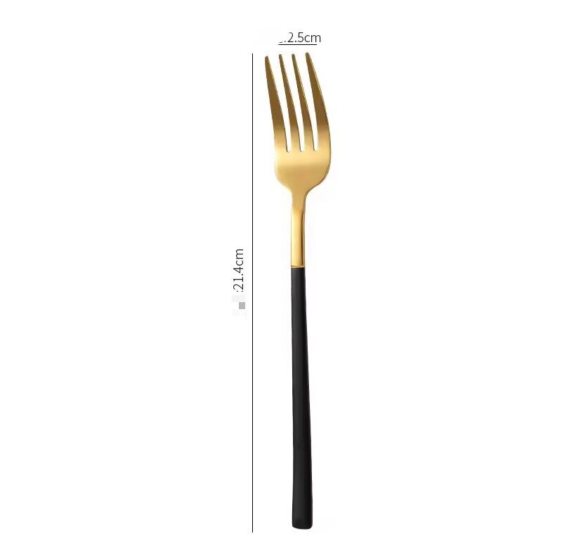 Or avec fourchette noire