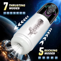 Beheizter Automatischer Masturbator für Männer mit KI- & App-Steuerung, Stoß- und Saugfunktion, Taschenmuschi, Penispumpe, Sexspielzeug für Männer