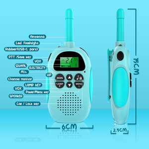Mini <span class=keywords><strong>radio</strong></span> pour <span class=keywords><strong>bébé</strong></span>, talkie-walkie rechargeable sans fil, longue portée de 3km, jouet pour enfant, <span class=keywords><strong>radio</strong></span> bidirectionnelle, cadeau pour garçons et filles - Product Image 6