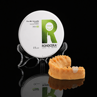 Bloc de zircone polyvalent Rondcera compatible avec le fraisage humide ISO 13485 pour laboratoire dentaire, restauration de couronnes de haute précision