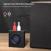 Récepteur de musique en streaming 1Mii ML200 Adaptateur Bluetooth 3.5mm AUX & RCA Out Home Stereo Bluetooth 5.0 Récepteur audio pour haut-parleur