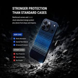 <span class=keywords><strong>Coque</strong></span> de protection ultra-fine 0,5 mm antichoc et anti-rayures en fibre de carbone Para-Aramide 1500D pour <span class=keywords><strong>iPhone</strong></span> 17 <span class=keywords><strong>Pro</strong></span> Max - Product Image 3