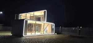 Conteneur d'expédition extensible en acier léger de 40 pieds 20 pieds Maison pliante préfabriquée pour extérieur Hôtel Entrepôt Maison Panneau sandwich - Product Image 3