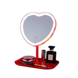 Heart Shape LED <b>Vanity</b> <b>Mirror</b> Detachable Makeup <b>Mirror</b> Travel Cosmetic <b>Mirror</b> with LED <b>Lights</b> for Valentine's Day Gift Birthday - Product Image 4