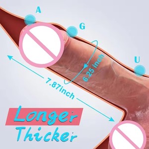 Dildo réaliste en silicone liquide souple, grand pénis, ventouse vaginale, plug anal, jouet sexuel pour femmes, massage pour adultes - Product Image 2