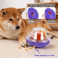 Jouet interactif pour chien Wobble Treat Dispensing : Distributeur de friandises, puzzle et mangeoire lente pour la stimulation mentale et le soulagement de l'ennui
