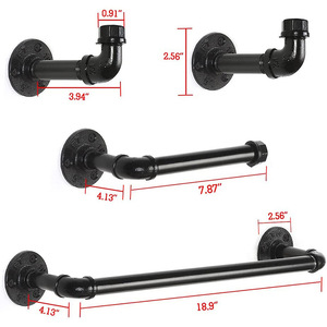 Kit <span class=keywords><strong>de</strong></span> produits <span class=keywords><strong>de</strong></span> <span class=keywords><strong>salle</strong></span> <span class=keywords><strong>de</strong></span> <span class=keywords><strong>bain</strong></span> 4 pièces Europe du Nord, ensemble d'accessoires <span class=keywords><strong>de</strong></span> <span class=keywords><strong>salle</strong></span> <span class=keywords><strong>de</strong></span> <span class=keywords><strong>bain</strong></span> porte-serviettes industriel robuste - Product Image 1