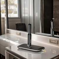 Lisseur de cheveux sans fil rechargeable avec écran LED, revêtement céramique, chauffe rapide, pour usage hôtelier, prise en charge de la langue espagnole
