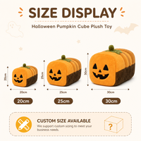 Boneka Plushie Roti Panggang Labu Oranye Halloween, Mainan Boneka Makanan Lembut Custom, Gantungan Tas, Dekorasi Liburan, MOQ Rendah, Solusi OEM ODM