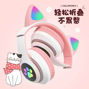 Ánh Sáng Phát Ra Earbud Với Mèo Tai Nghe Không Dây STN-28 Cross-Biên Giới Bán Chạy Nhất Dễ Thương Mới Mô Hình Nhà Máy Bán Hàng Trực Tiếp - Product Image 4
