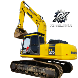 Excavatrice d'occasion Komatsu 270-7, marque japonaise d'origine, 27 tonnes, sur chenilles en caoutchouc, grande taille, modèle 2023, godet de 1,35 m - Product Image 1