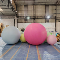 Réplique de ballon de football ou de tennis gonflable en PVC, grand format, réaliste, durable, imperméable, imprimé en couleur, pour exposition, OEM ODM