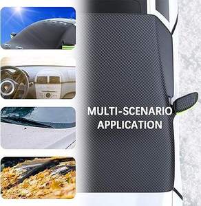 Parasol Plegable Grande para Autos, Estilo Ejecutivo, con 2 Fundas para Espejos Laterales, Protectores para Ventanas Laterales, Fácil Instalación - Product Image 4