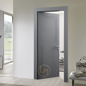 Portes intérieures au Design moderne gris de haute qualité, portes d'entrée principale en bois pour chambre à coucher - Product Image 2