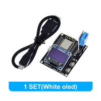 Kit DIY Stasiun Cuaca ESP8266 Kit Pemula IoT Layar OLED 0.96 D1 MINI Modul Nirkabel Wi-Fi Bluetooth