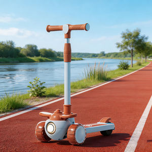 Scooter pour enfants de 5 à 12 ans Jouet <span class=keywords><strong>en</strong></span> plastique léger Sports de plein air Équitation - Product Image 1