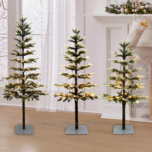 Árbol de Navidad Artificial de Alta Calidad, Ecológico, para Interiores y Exteriores, de 3, 4 y 5 Pies, de Dos Colores, con Luces LED y Adaptador de Bajo Voltaje - Product Image 5