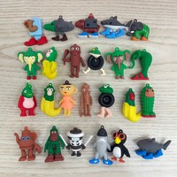 24 figurines d'animaux en plastique Brainrot Tralalero, porte-clés, mèmes, requin, anime, cadeaux