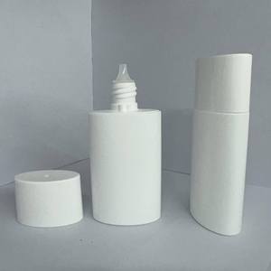 Rỗng 50ml PE vuông Foundation bóp mỹ phẩm tottle chai với nắp vặn cho kem chống nắng bóp chai với vít cap - Product Image 4