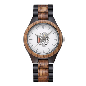 Orologio in Legno Naturale <span class=keywords><strong>per</strong></span> Uomo e Donna con Cronometro, Fatto a Mano, Movimento <span class=keywords><strong>al</strong></span> <span class=keywords><strong>Quarzo</strong></span> Giapponese, Orologio <span class=keywords><strong>da</strong></span> <span class=keywords><strong>Polso</strong></span> in Legno Personalizzabile con Supporto <span class=keywords><strong>per</strong></span> Logo Personalizzato - Product Image 5