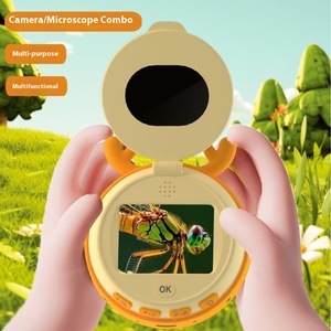 Trẻ em mới cầm tay kính hiển vi kỹ thuật số máy ảnh nhựa giáo dục đồ chơi MicroSD hỗ trợ truyền dữ liệu cho trường tiểu học - Product Image 2