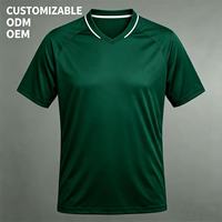Camisetas de Fútbol Personalizadas con Logotipo, Transpirables, de Secado Rápido, Manga Corta, Cuello Redondo, 100% Poliéster, con Transferencia Térmica